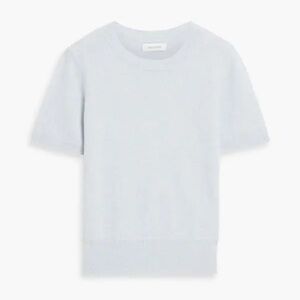 Naadam cashmere top in sky blue xs